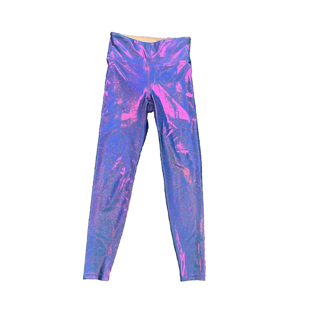 Heroine Sport Leggings Women XS Extra Small Valentine Iridescent Wide Waistband